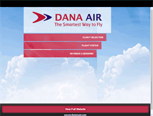 Tablet Screenshot of flydanaair.com